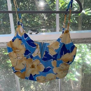 LA hearts pacsun floral crop top